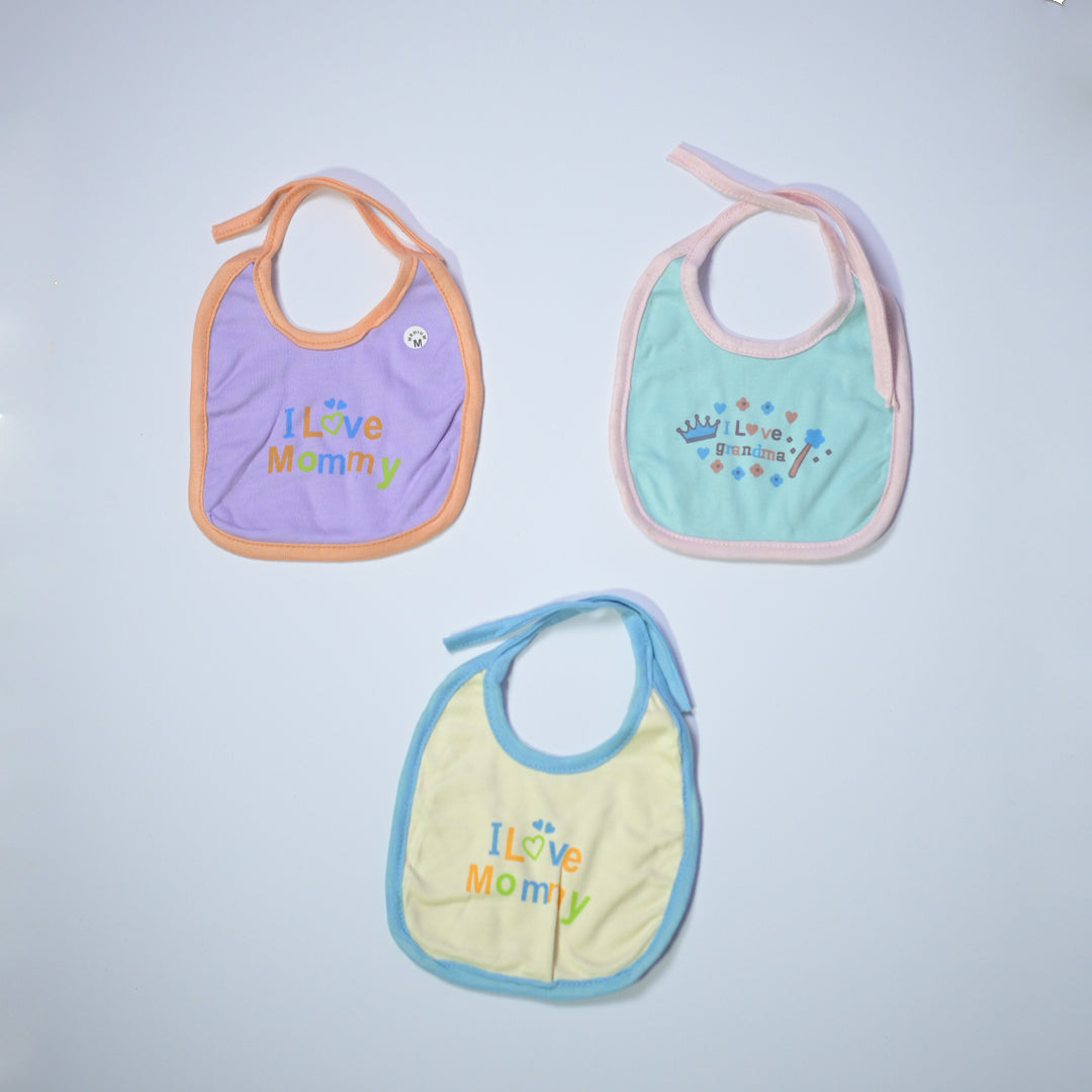 Soft & Absorbent Baby Bibs (Pack of 3)