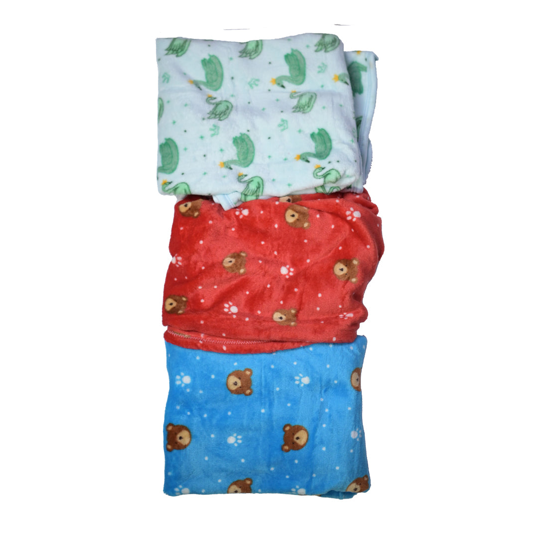 Baby velvet Blankets – Pack of 3