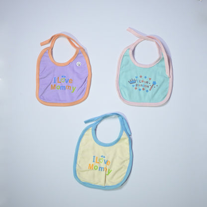 Soft & Absorbent Baby Bibs (Pack of 3)