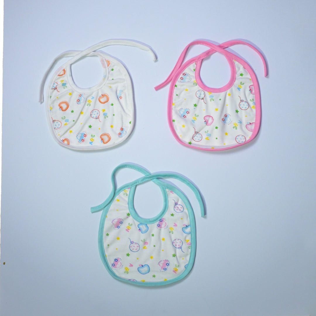 Soft & Absorbent Baby Bibs (Pack of 3)
