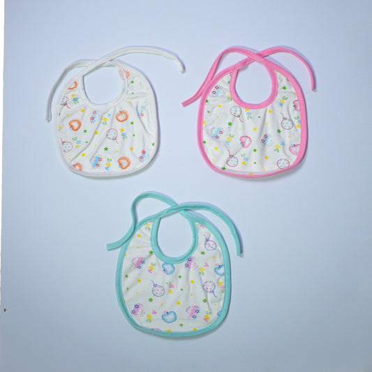 Soft & Absorbent Baby Bibs (Pack of 3)